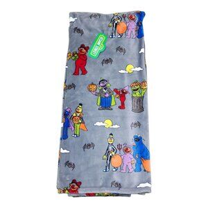 Sesame Street Halloween Decorative Throw Blanket 60" X 70" Bert Elmo Cookie Mons